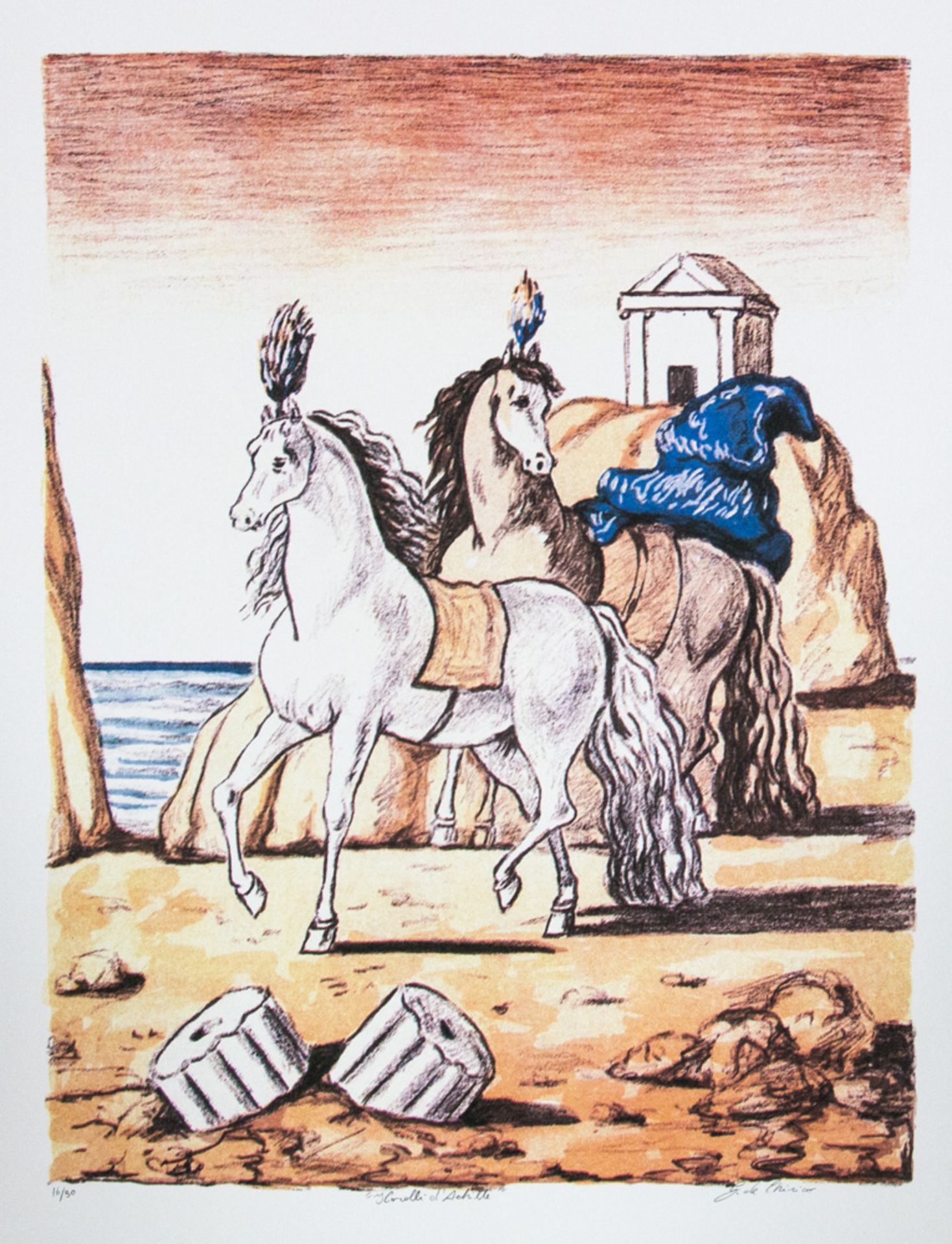 Giorgio De Chirico 'Ancient Horses'
