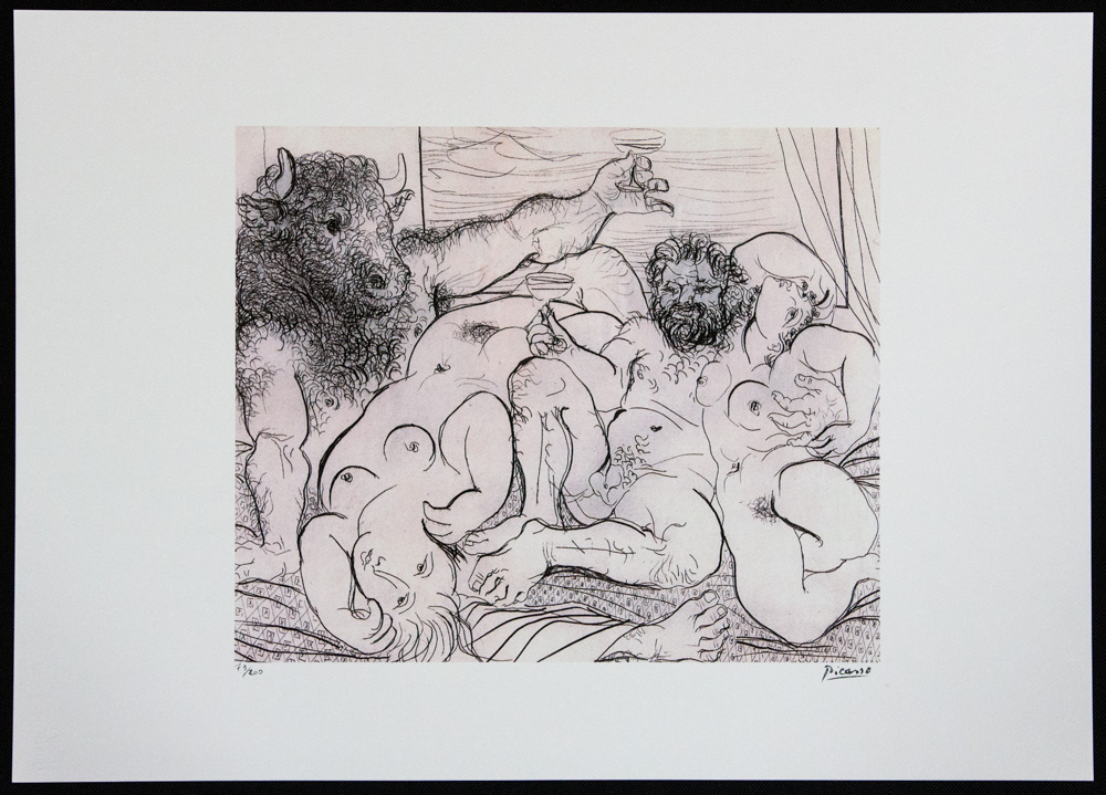 Pablo Picasso 'Bacchanal with Minotaur' - Image 2 of 6