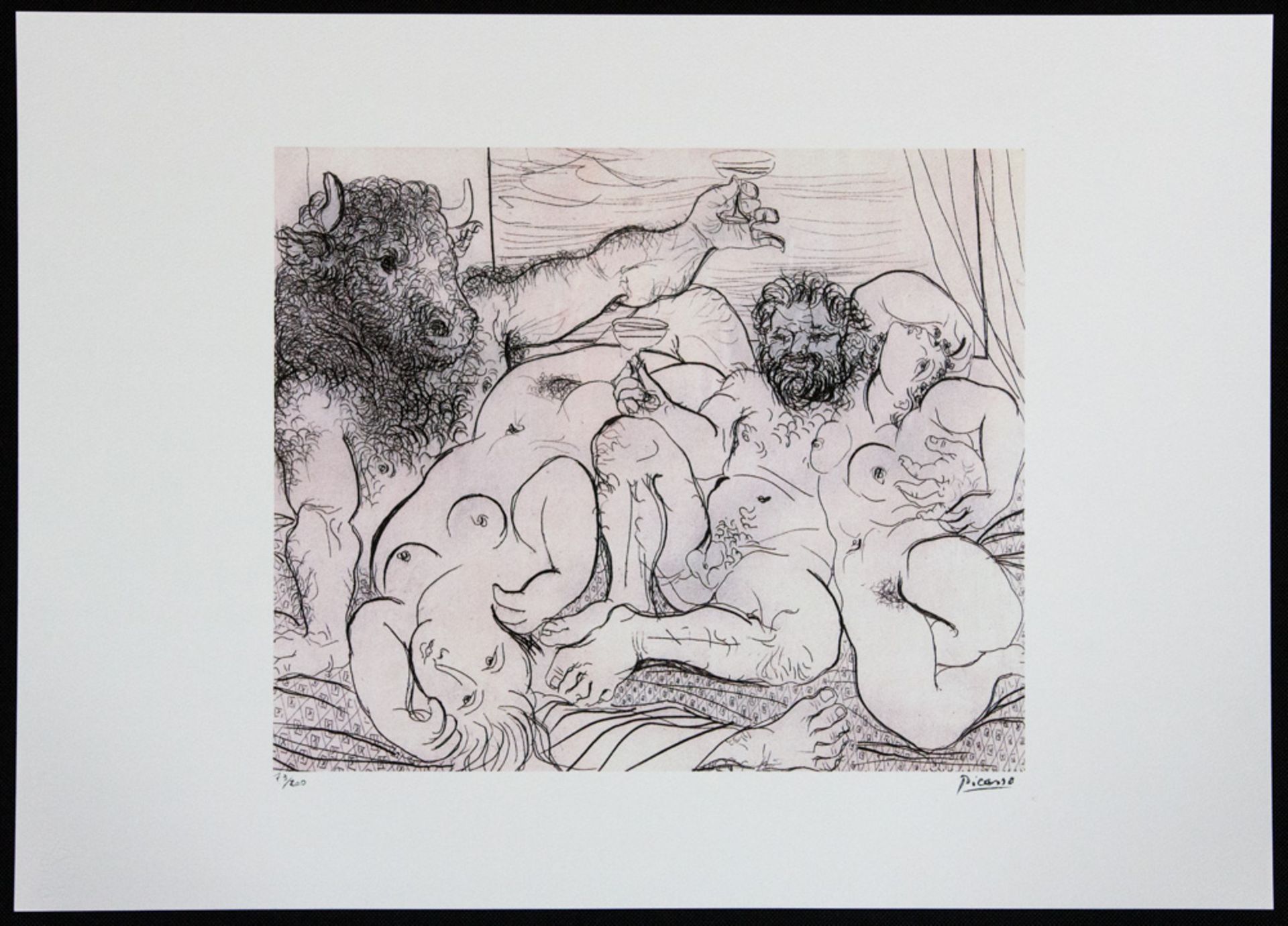 Pablo Picasso 'Bacchanal with Minotaur' - Bild 2 aus 6