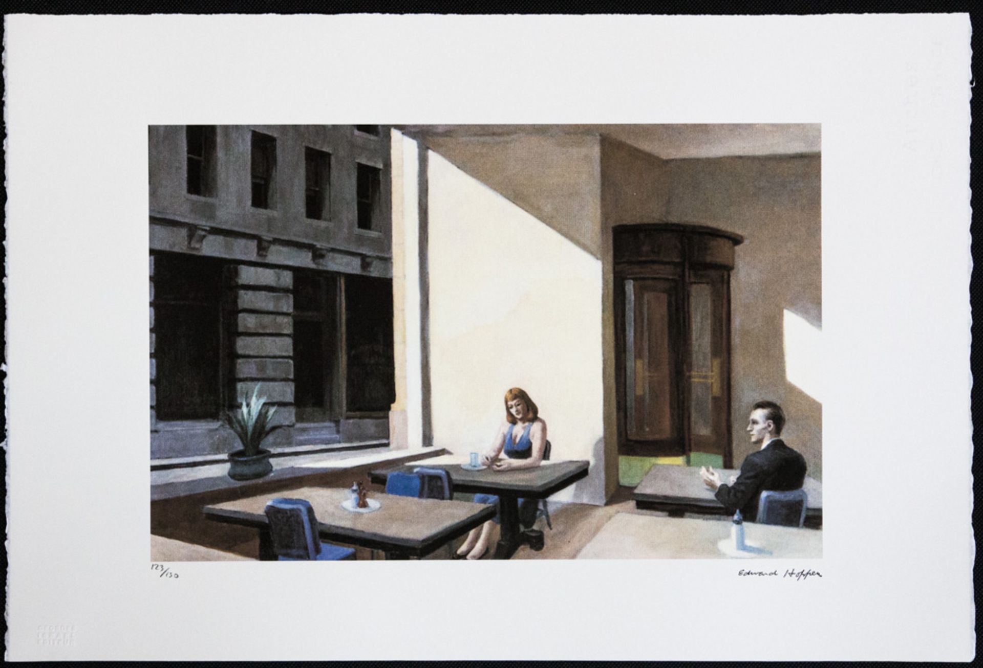 Edward Hopper 'Sunlights in Cafeteria' - Image 2 of 5