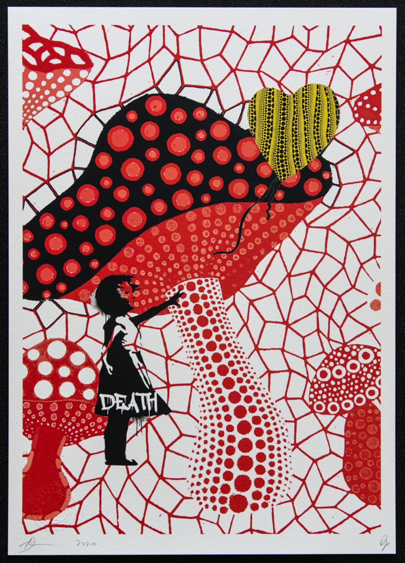 DEATH NYC SIGNED FINE ART PRINT W/COA  - Bild 2 aus 5