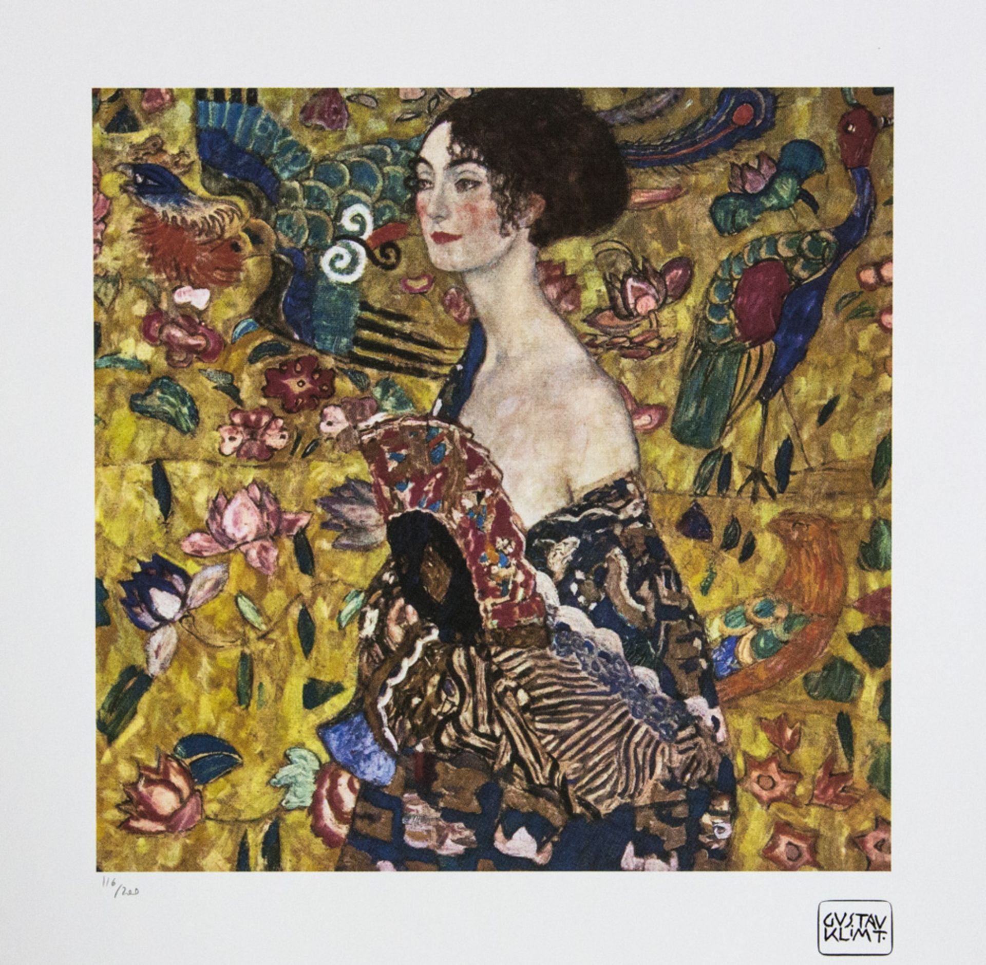Gustav Klimt 'Lady with Fan'