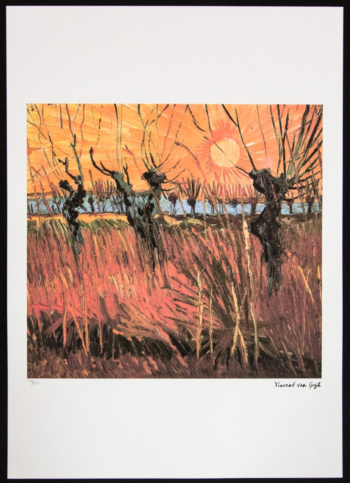 Vincent van Gogh 'Willows at Sunset' - Bild 2 aus 5