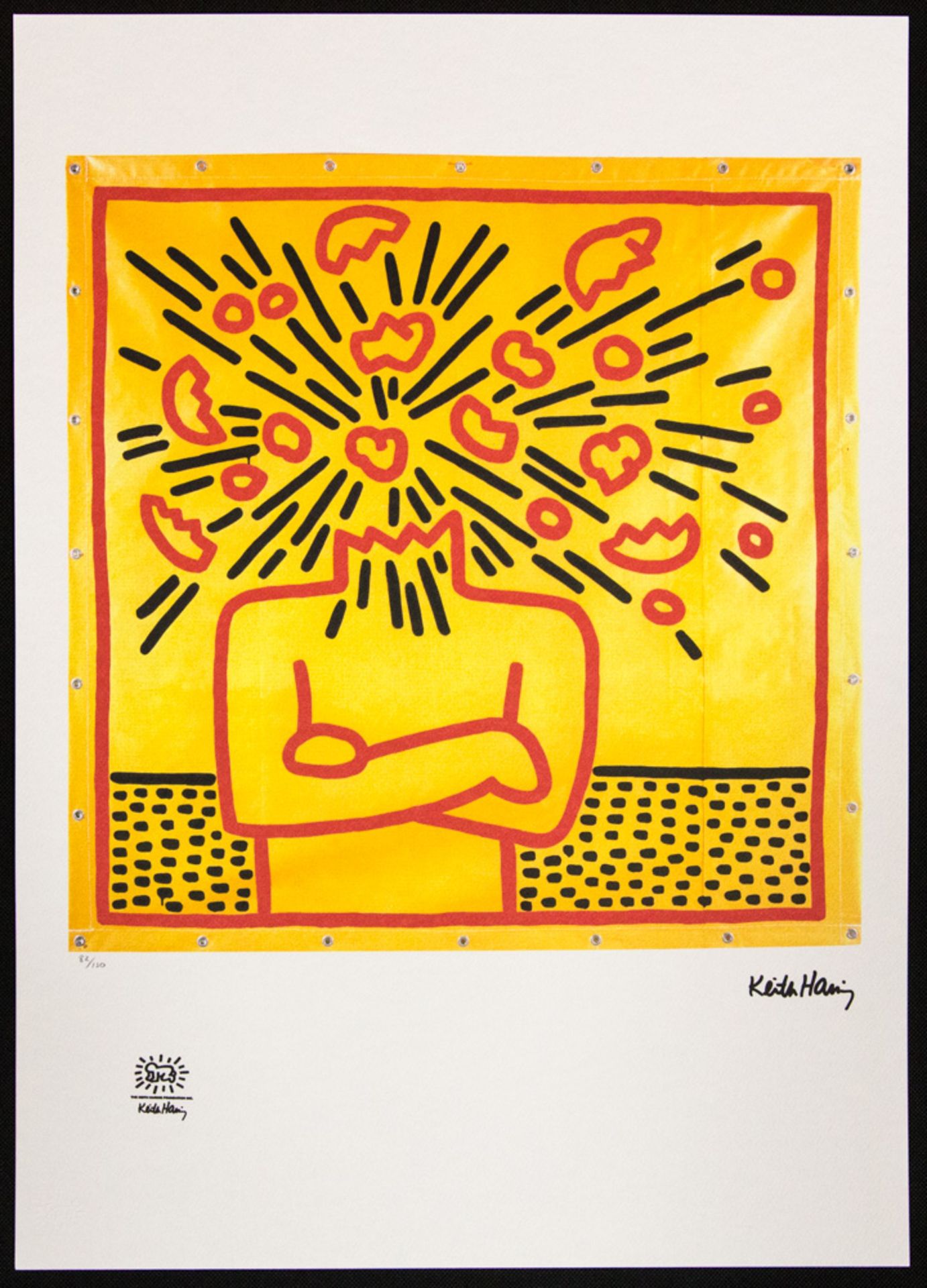 Keith Haring 'Exploding Head' - Image 2 of 6