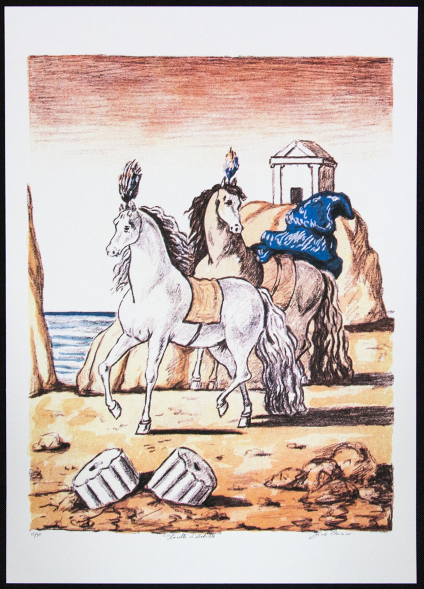 Giorgio De Chirico 'Ancient Horses' - Image 2 of 5