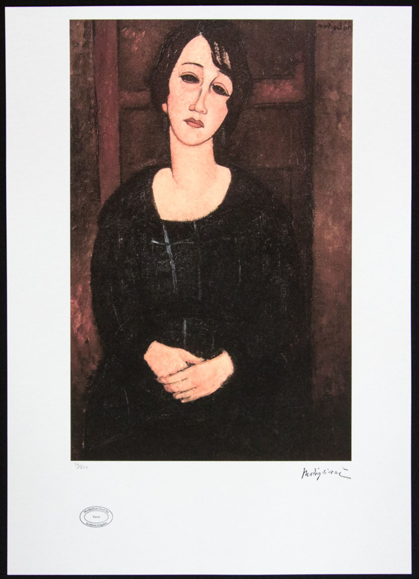 Amadeo Modigliani 'Woman with Scottish Dress' - Image 2 of 5