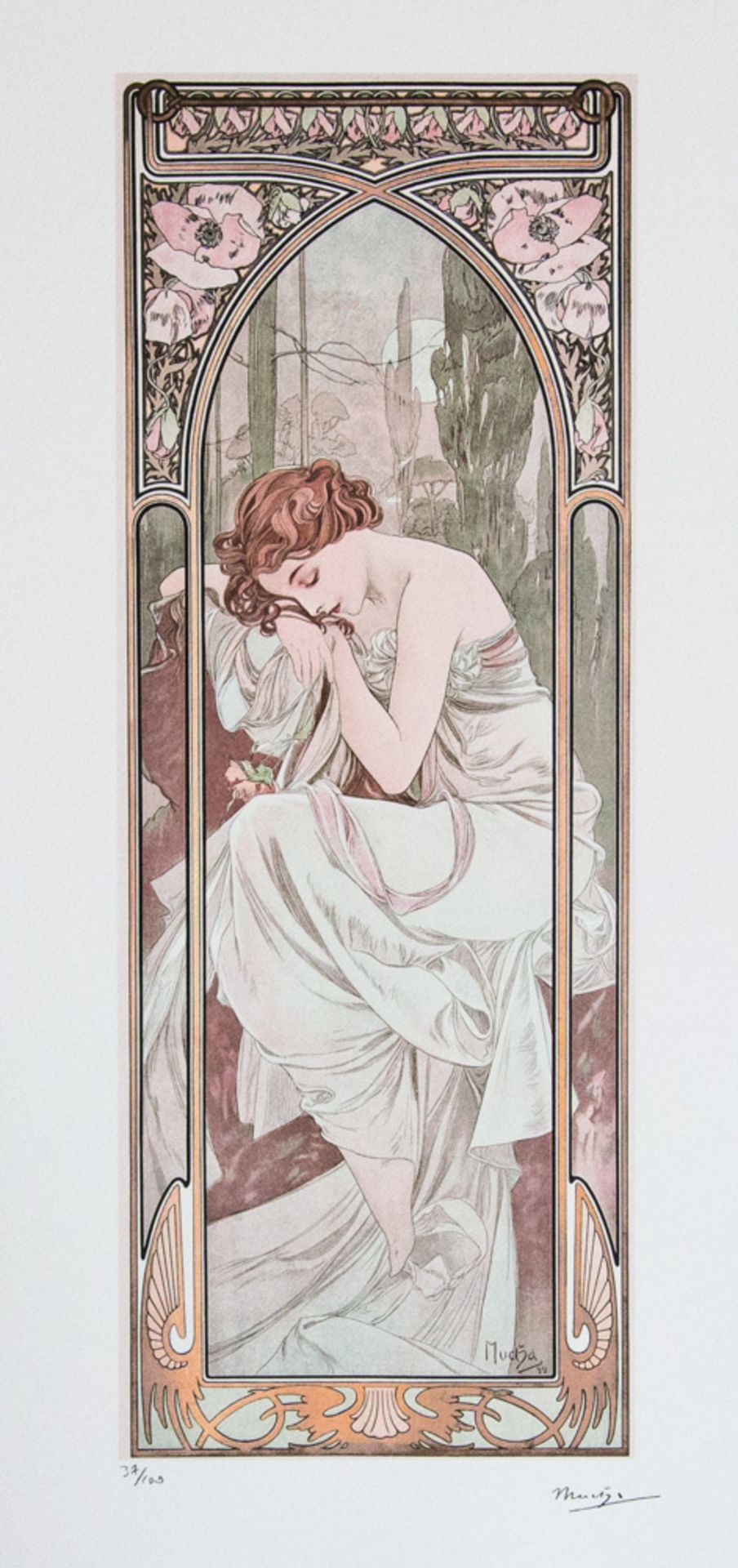 Alphonse Mucha 'Night's Rest'