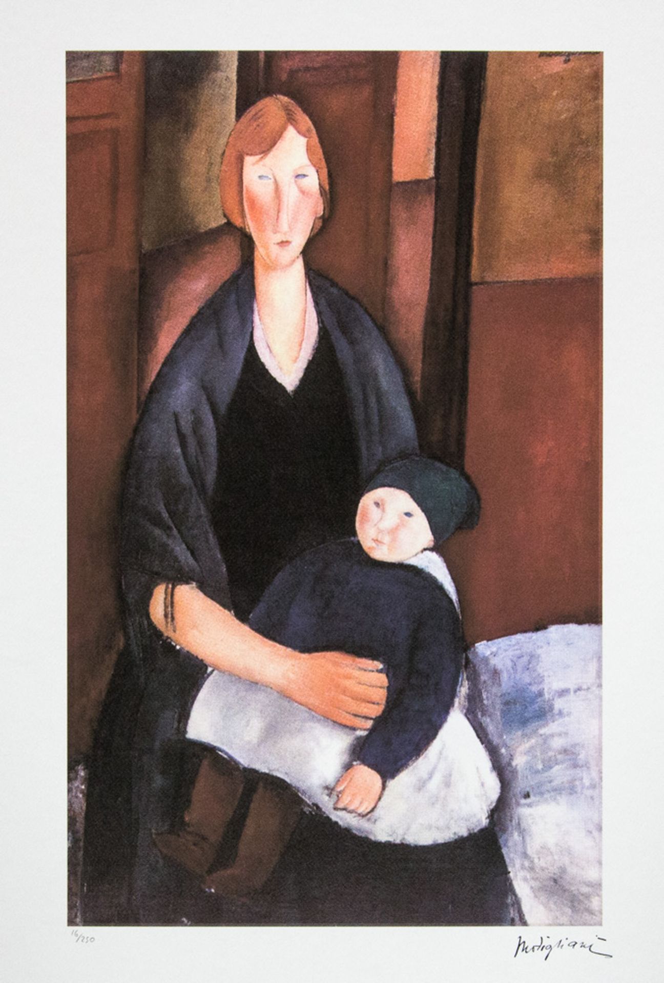 Amadeo Modigliani 'Seated Woman with Child'