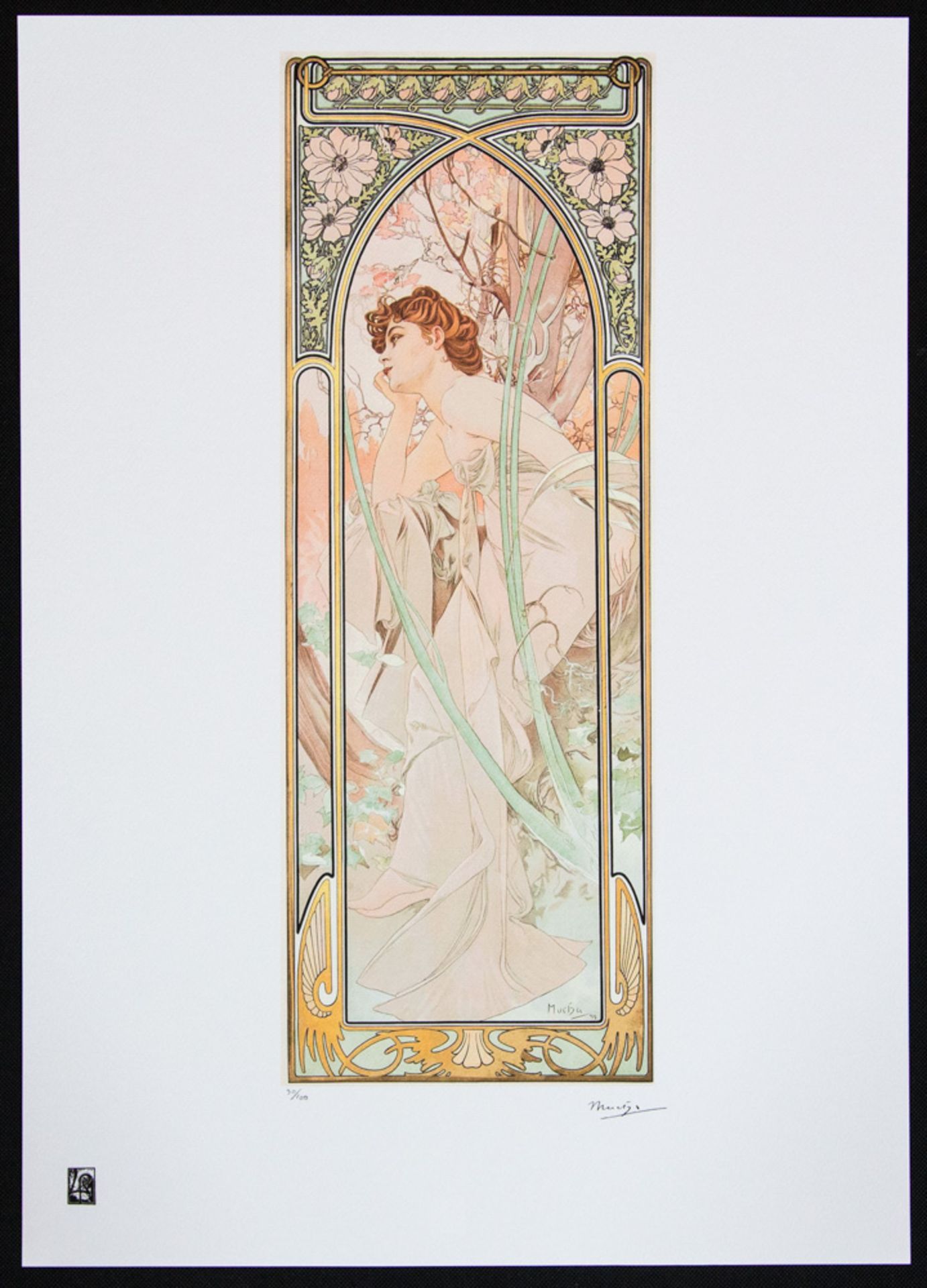 Alphonse Mucha 'Evening Contemplation' - Image 2 of 5