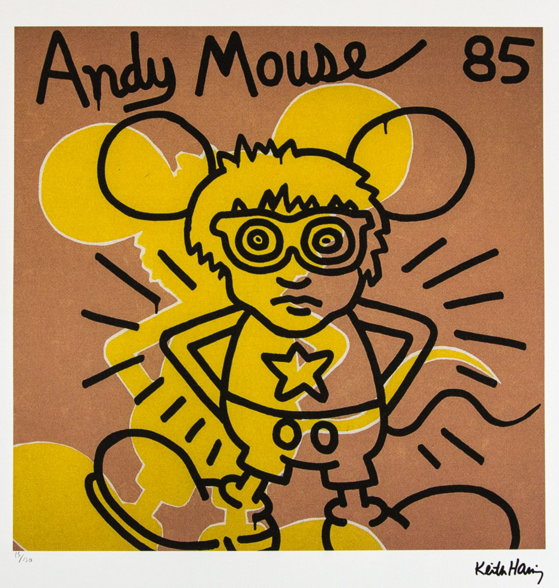 Keith Haring 'Andy Mouse'