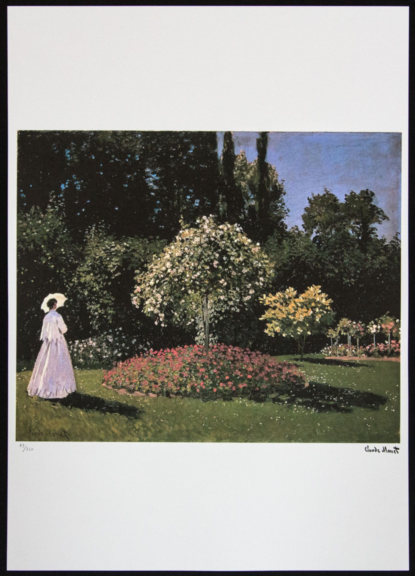 Claude Monet 'Lady In a Garden' - Image 2 of 5