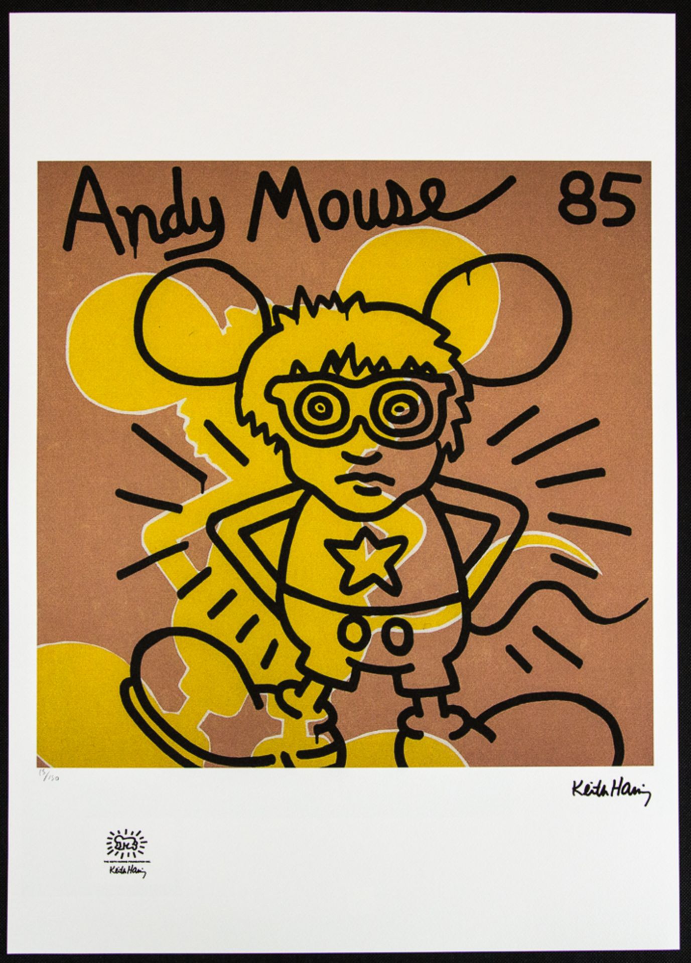 Keith Haring 'Andy Mouse' - Image 2 of 6