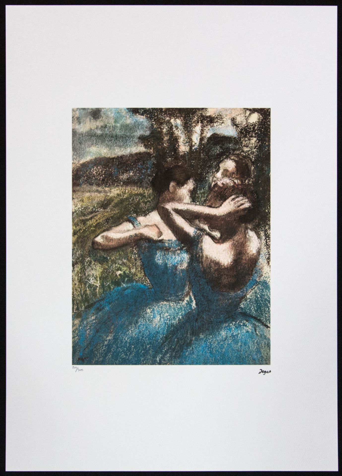 Edgar Degas 'Three Dancers in Blue' - Image 2 of 5