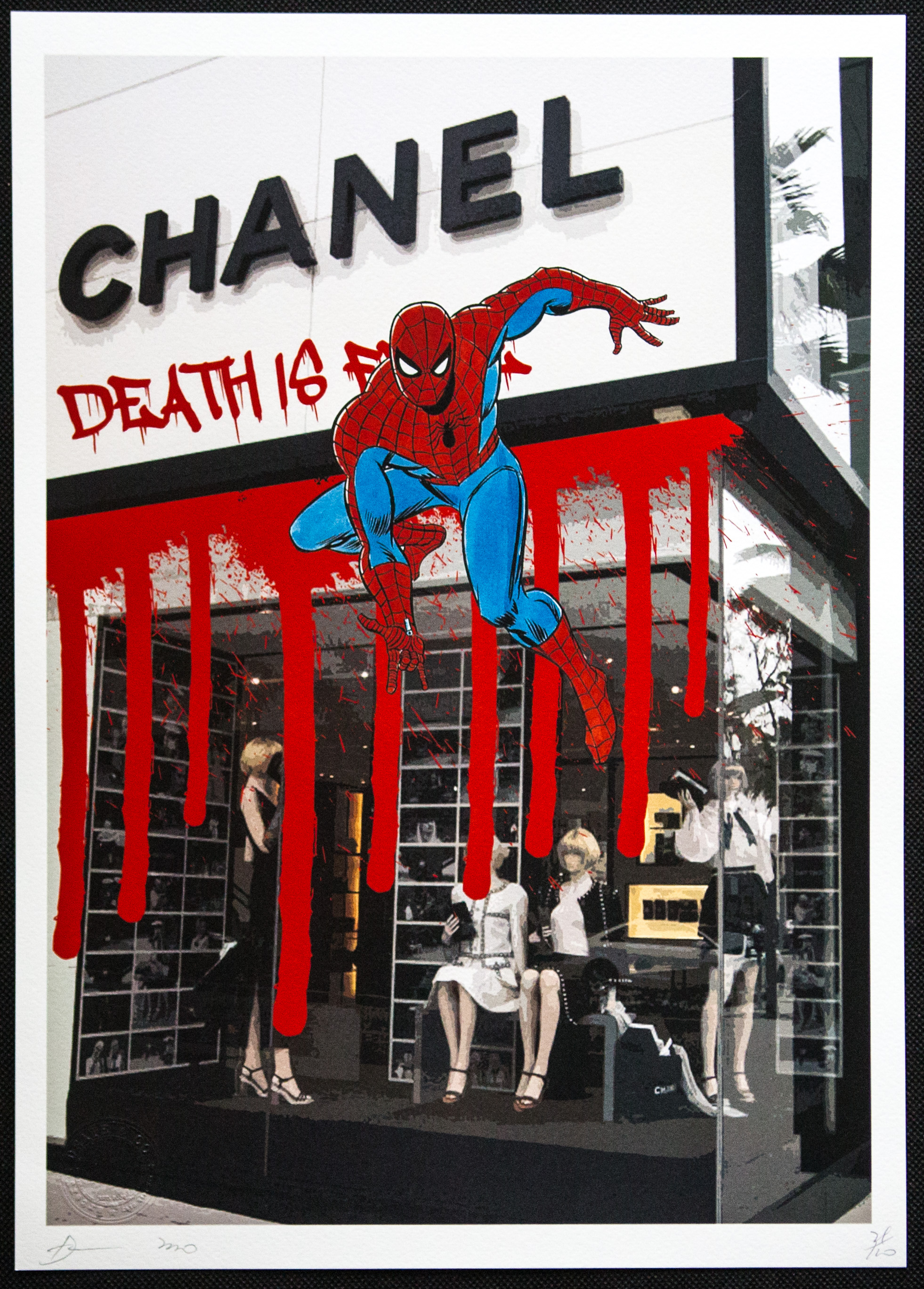 DEATH NYC SIGNED FINE ART PRINT W/COA  - Image 2 of 5