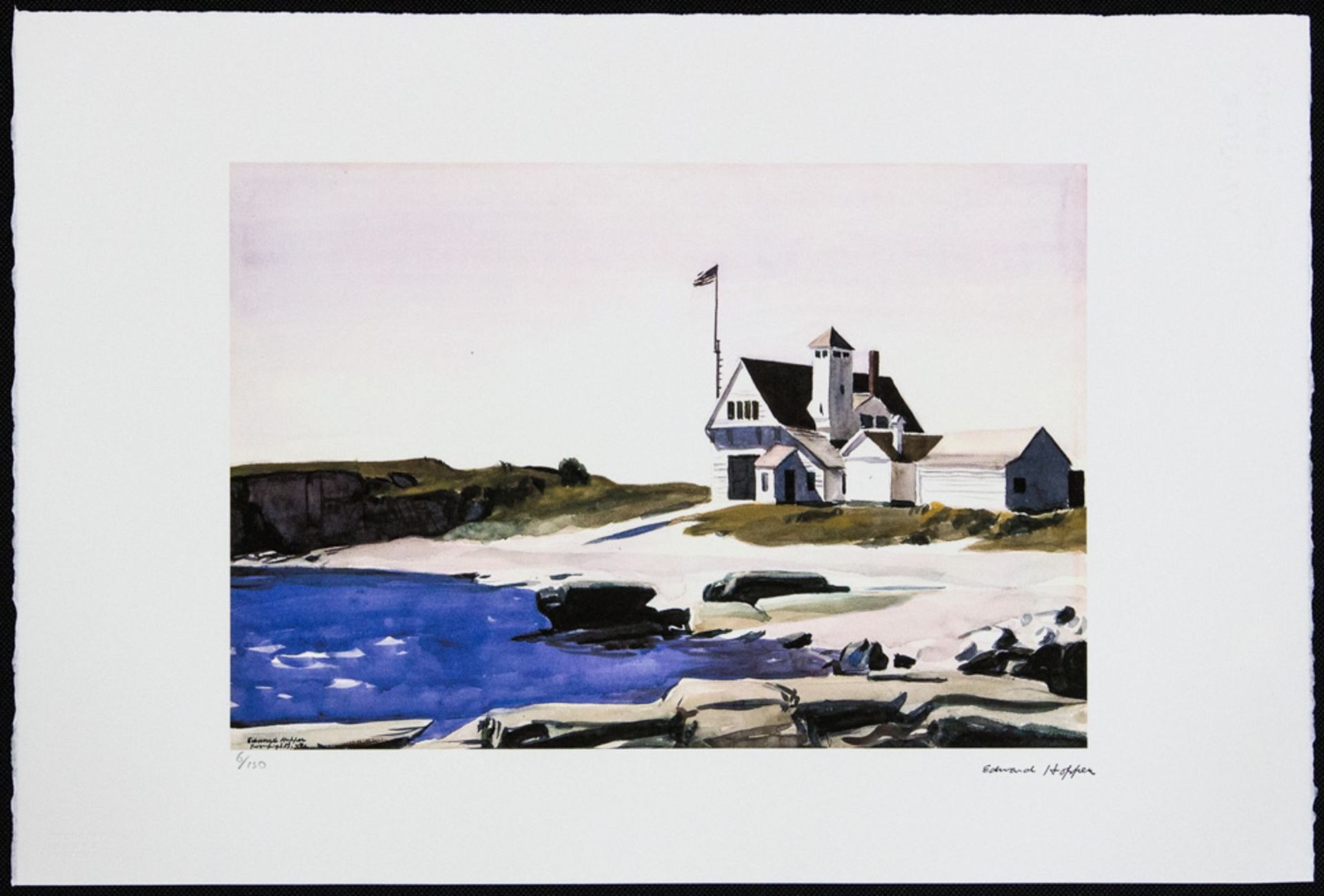 Edward Hopper 'Coast Guard Station, Two Lights, Maine' - Bild 2 aus 5