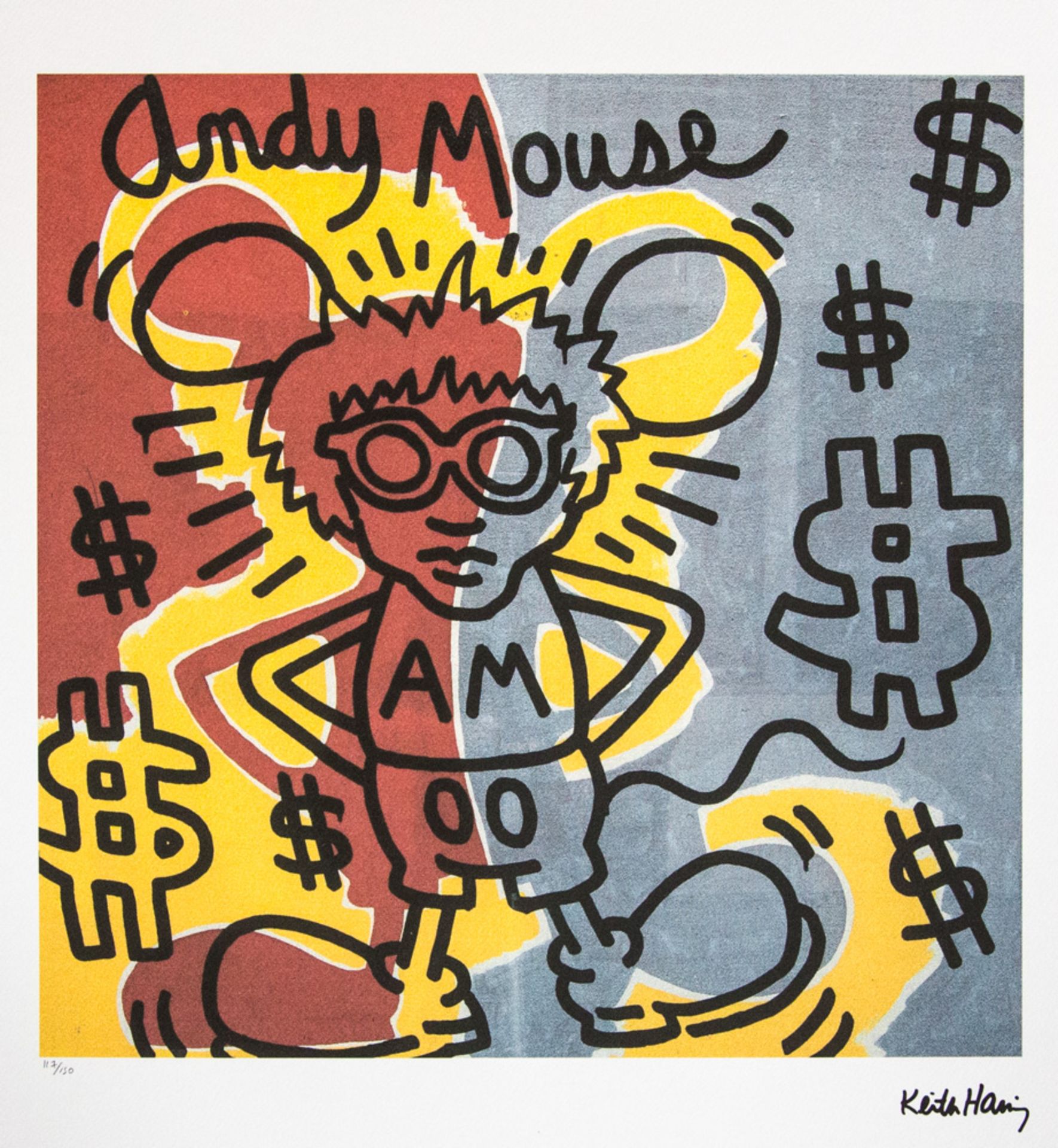 Keith Haring 'Andy Mouse'