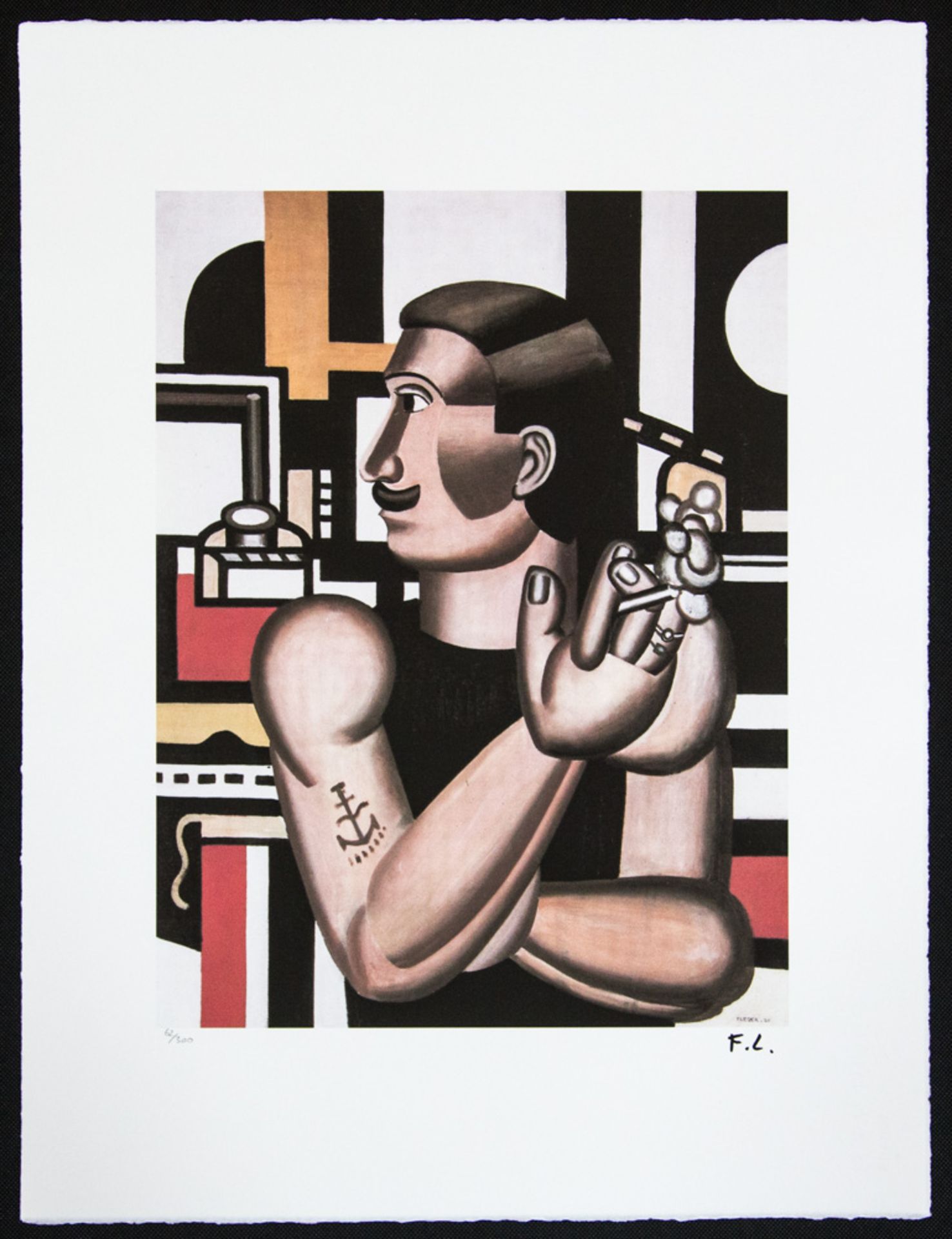 Fernand Leger 'The Mechanic' - Image 2 of 5