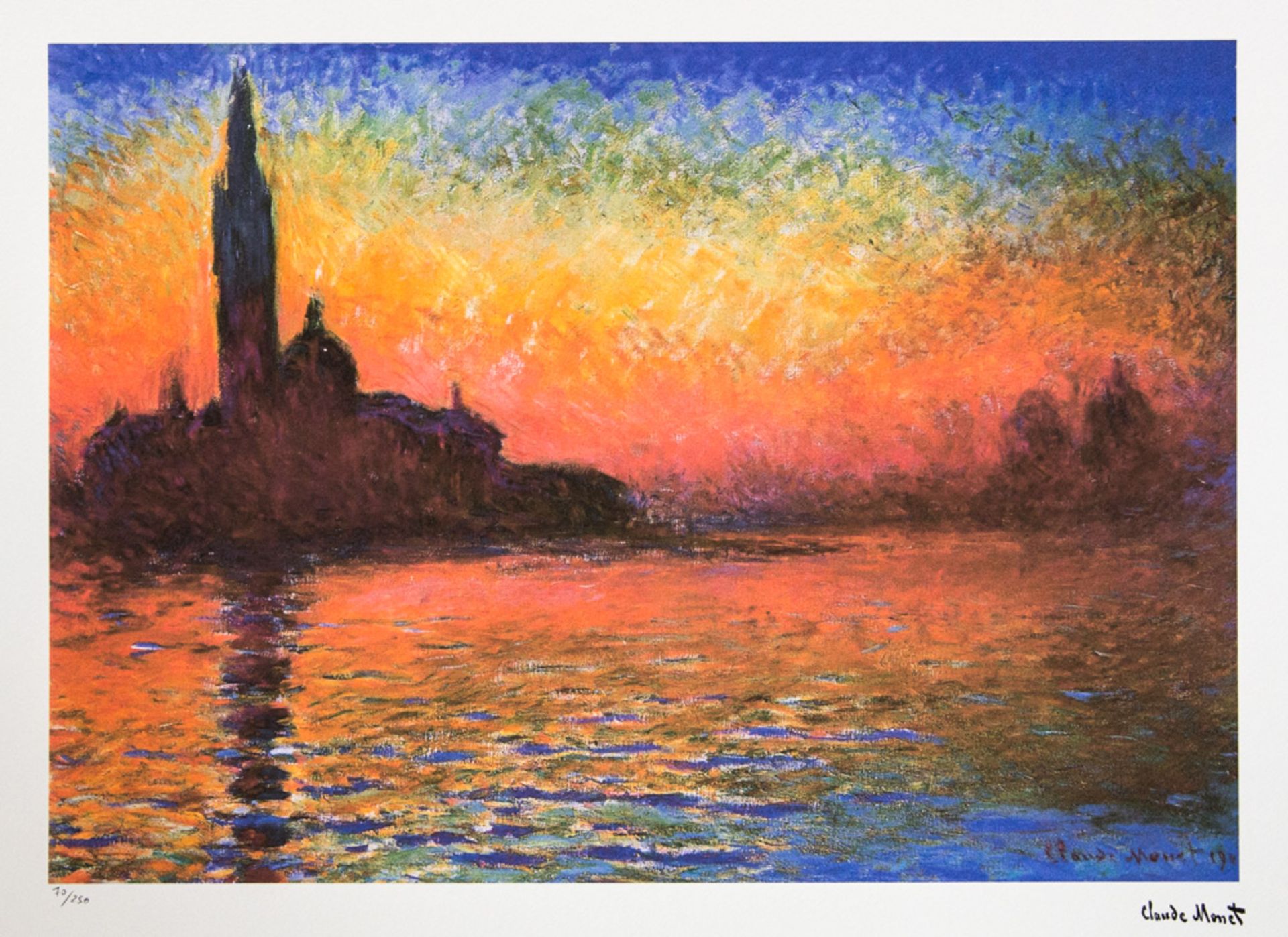 Claude Monet 'San Giorgio Maggiore at Dusk'