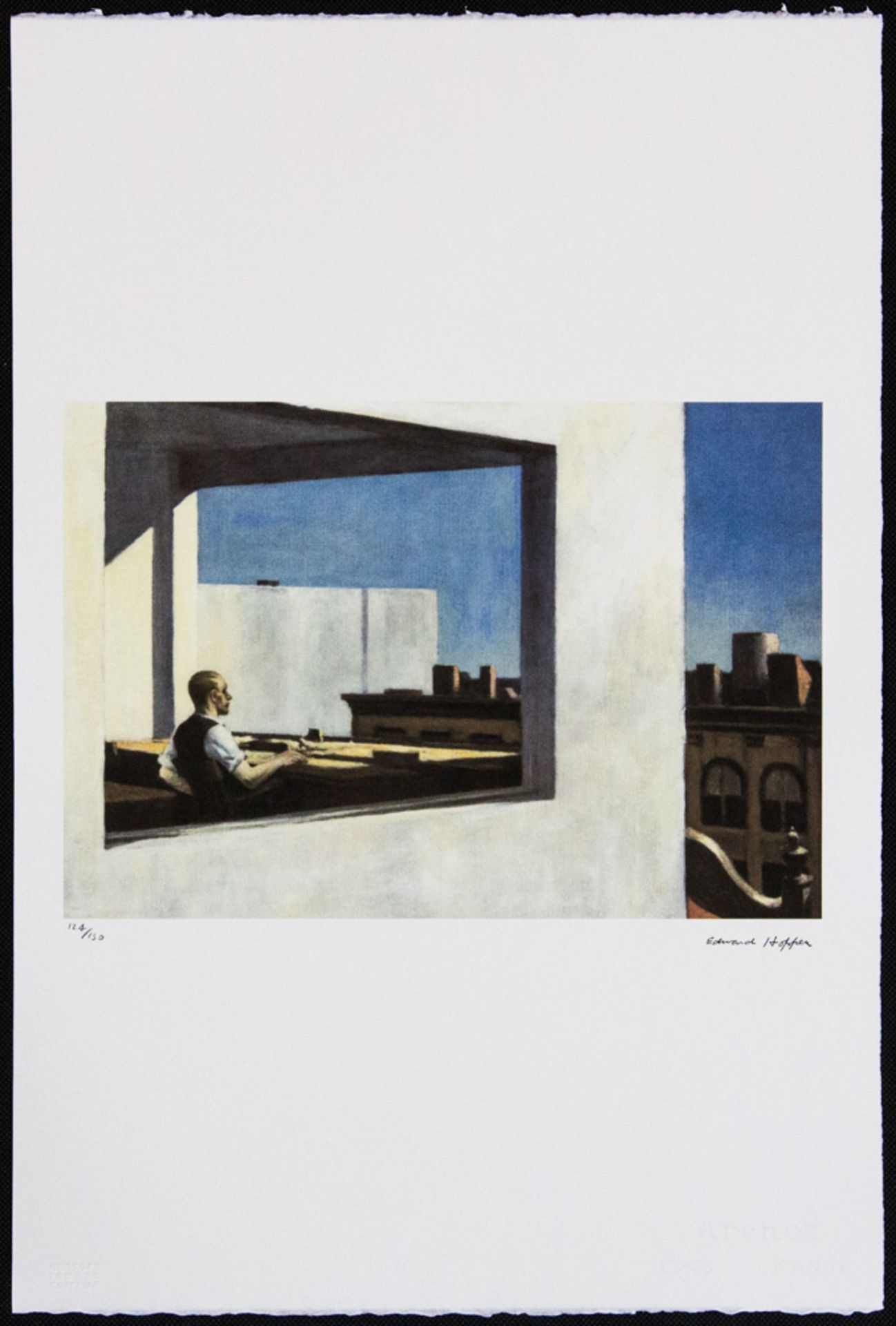 Edward Hopper 'Office in a Small City' - Image 2 of 5