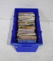 A collection of 80's 7" vinyl records, including Hall and Oates, UB40, T'Pau, S'express, Katrina and