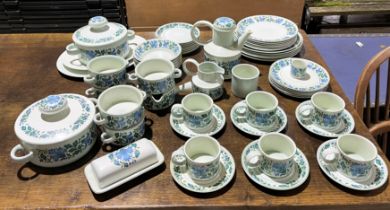 A large Midwinter Stonehenge part dinner service comprising of dinner plates, cups, saucers, teapot,