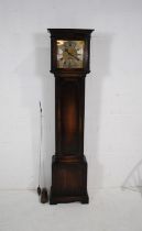 A oak longcase clock, with Georgian silvered and brass dial named to William Risbridger of