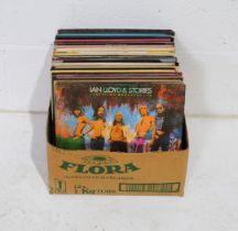 A quantity of various 12" vinyl records, including Ian Lloyd and Stories, Rick Wakeman, Francoise