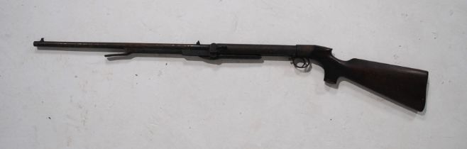 A BSA Lincoln Jeffries patent .177 air rifle by Birmingham Small Arms Company, the stock marked '