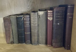 A small collection of antique books including The Life and Letters of Charles Samuel Keene 1892, The