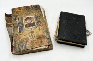 A Victorian scrapbook with numerous cuttings relating to war and society along with a Victorian