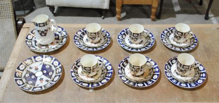 A turn of the century part Imari patterned tea set