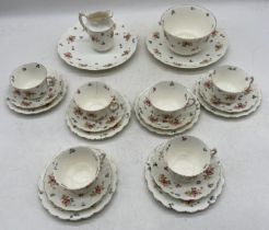 An antique Imperial China part tea set- some pieces A/F