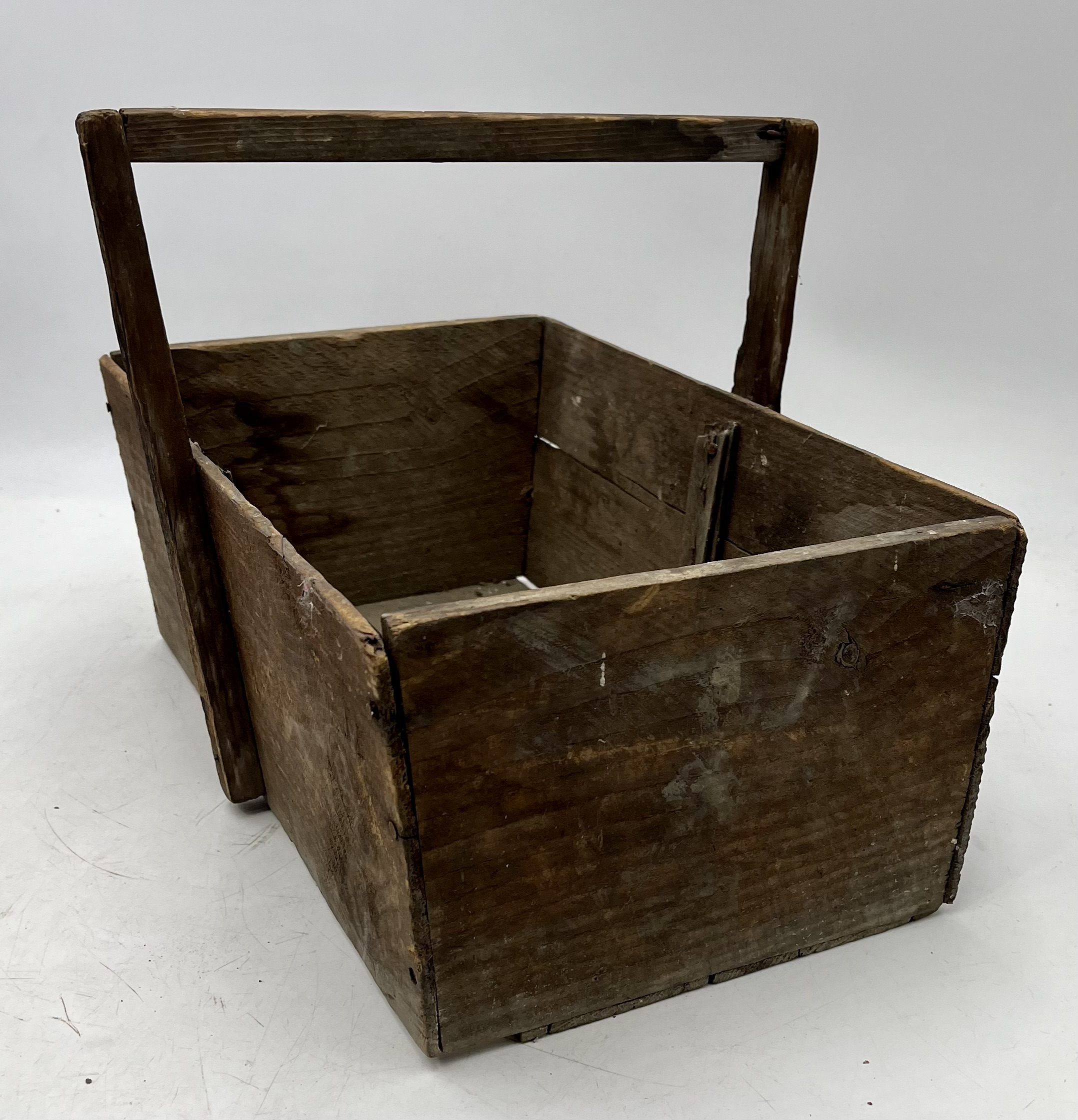A vintage wooden garden trug and a Victorian foot stool - Image 4 of 9