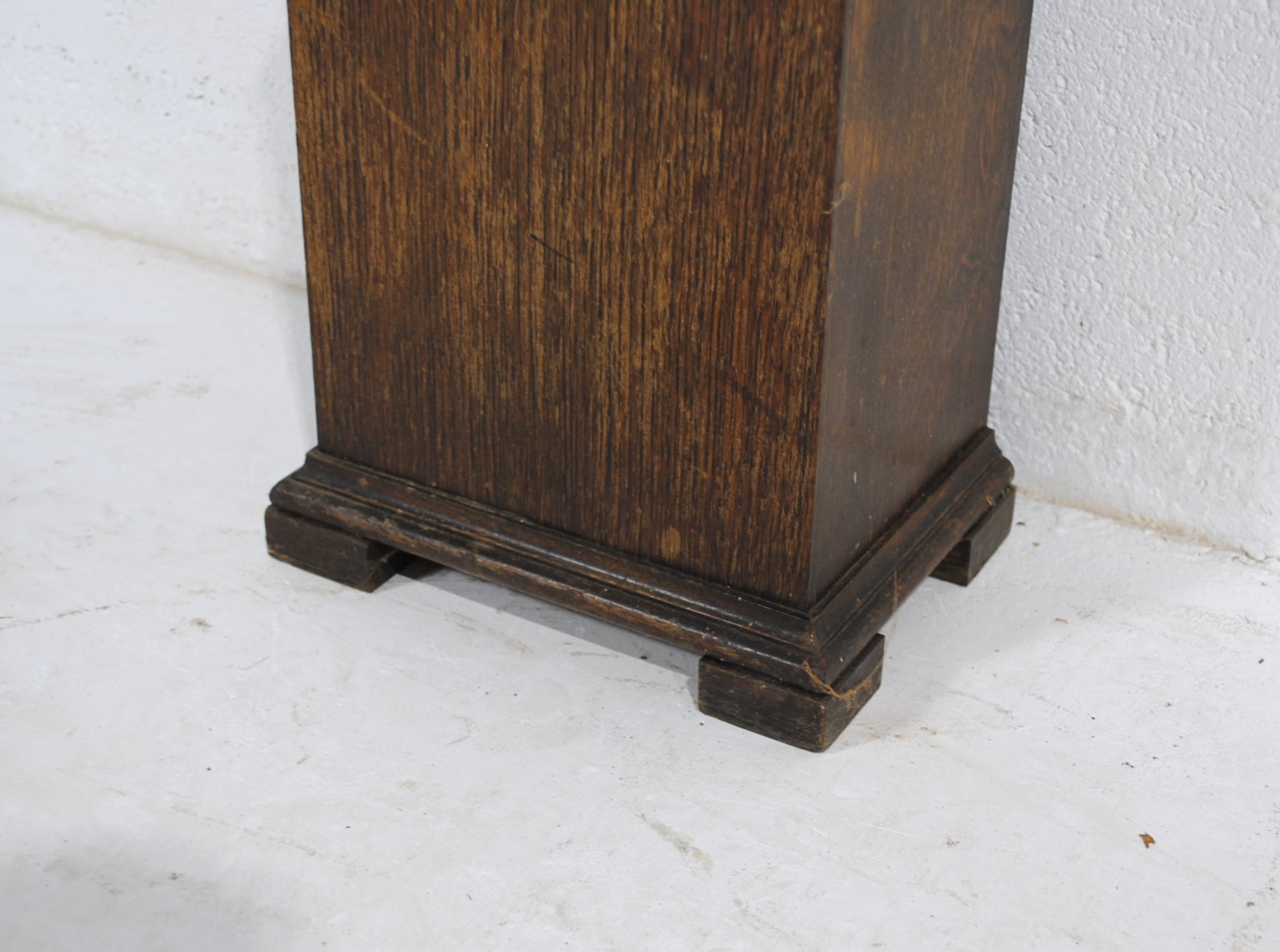 An Art Deco oak Grandmother clock - length 23.5cm, height 127cm - Image 5 of 6