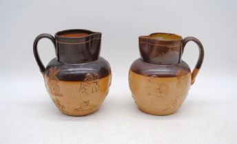 Two Doulton Lambethware jugs