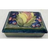 A vintage Moorcroft lidded box, repaired