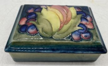 A vintage Moorcroft lidded box, repaired