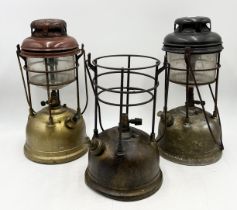 Three vintage Tilley lamps