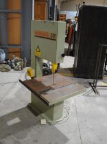 A Startrite 301 electric bandsaw, with instructions and parts list