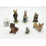 A collection of ceramics including Bunnykins, Beswick etc.