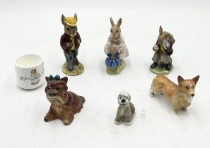A collection of ceramics including Bunnykins, Beswick etc.