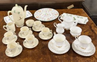 A collection of various china including Royal Albert Val D'or tea set for two, Royal Doulton "The