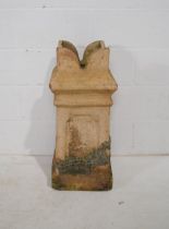 A weathered chimney pot - height 76cm