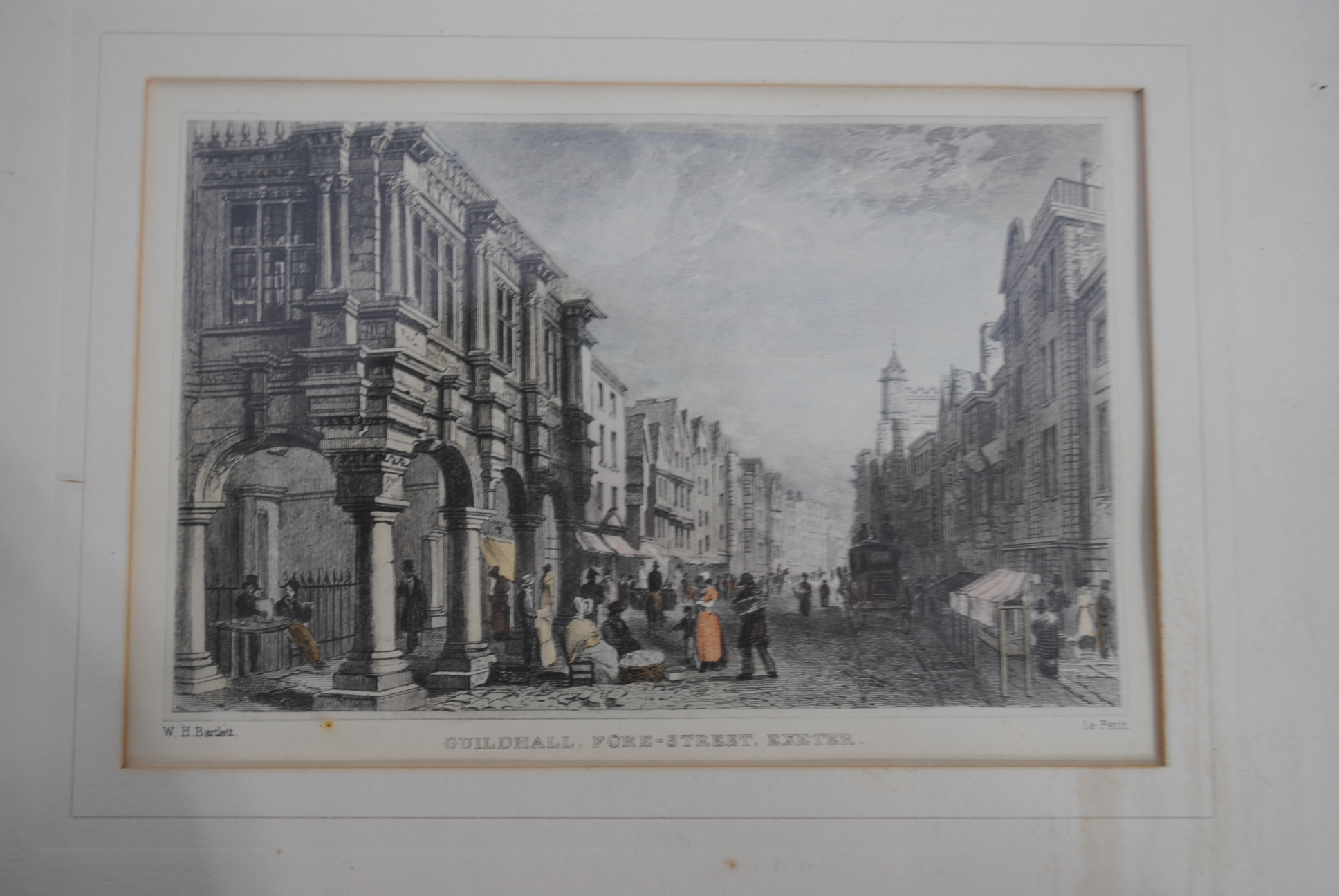 A collection of antique framed prints, all of local scenes including Colyton, Shute House, Exeter, - Image 6 of 17
