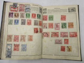 An album of vintage stamps