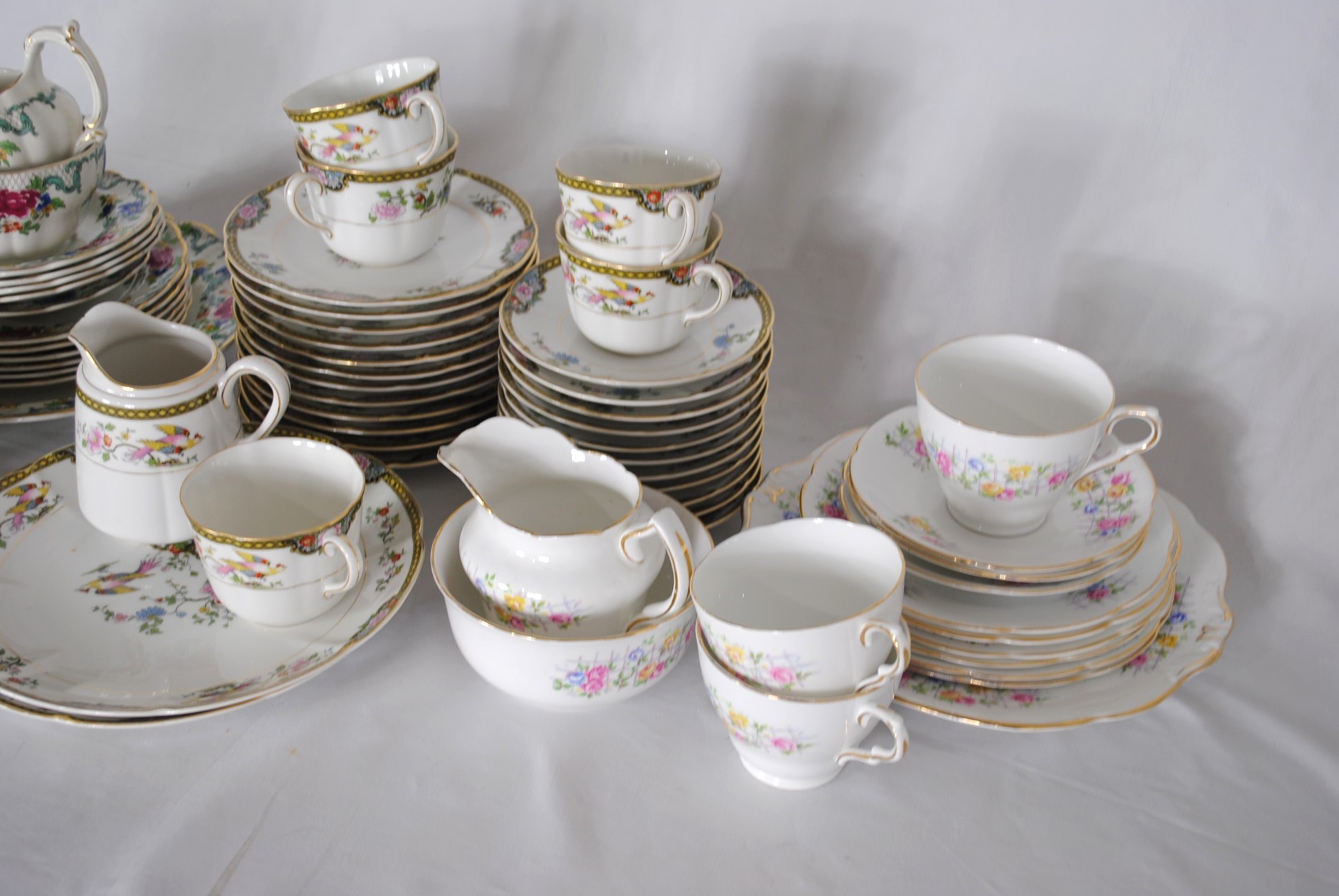 Three ceramic part tea services, including Booths 'Floradora', 'Kokura Japan' and Collingwoods - Image 3 of 7