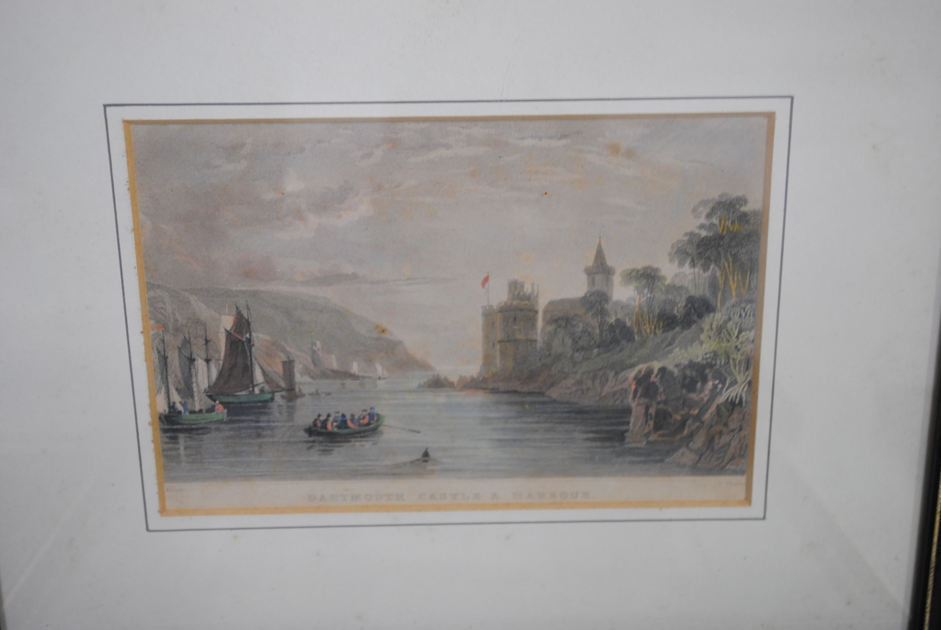 A collection of antique framed prints, all of local scenes including Colyton, Shute House, Exeter, - Image 12 of 17
