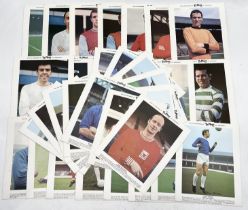 A collection of 34 Typhoo Tea Football Stars cards, all large form cards from the 1960's with