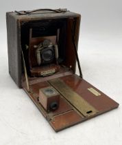 A Rochester, Eastman Kodak Cycle Poco No 5 folding plate camera - some damage as shown