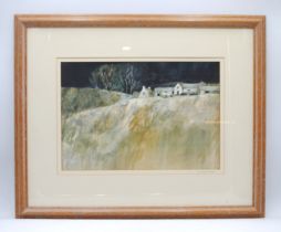 'November Nightfall' framed limited edition print signed by Michael Morgan, number 7/20 - 49cm x